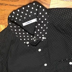 NEW men’s Dress shirt S Polka Dot Made in Japan